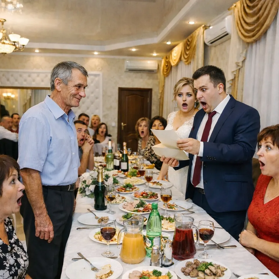 The Father Silently Handed the Bride an Envelope. The Wedding Ended the Moment the Groom Read the First Line