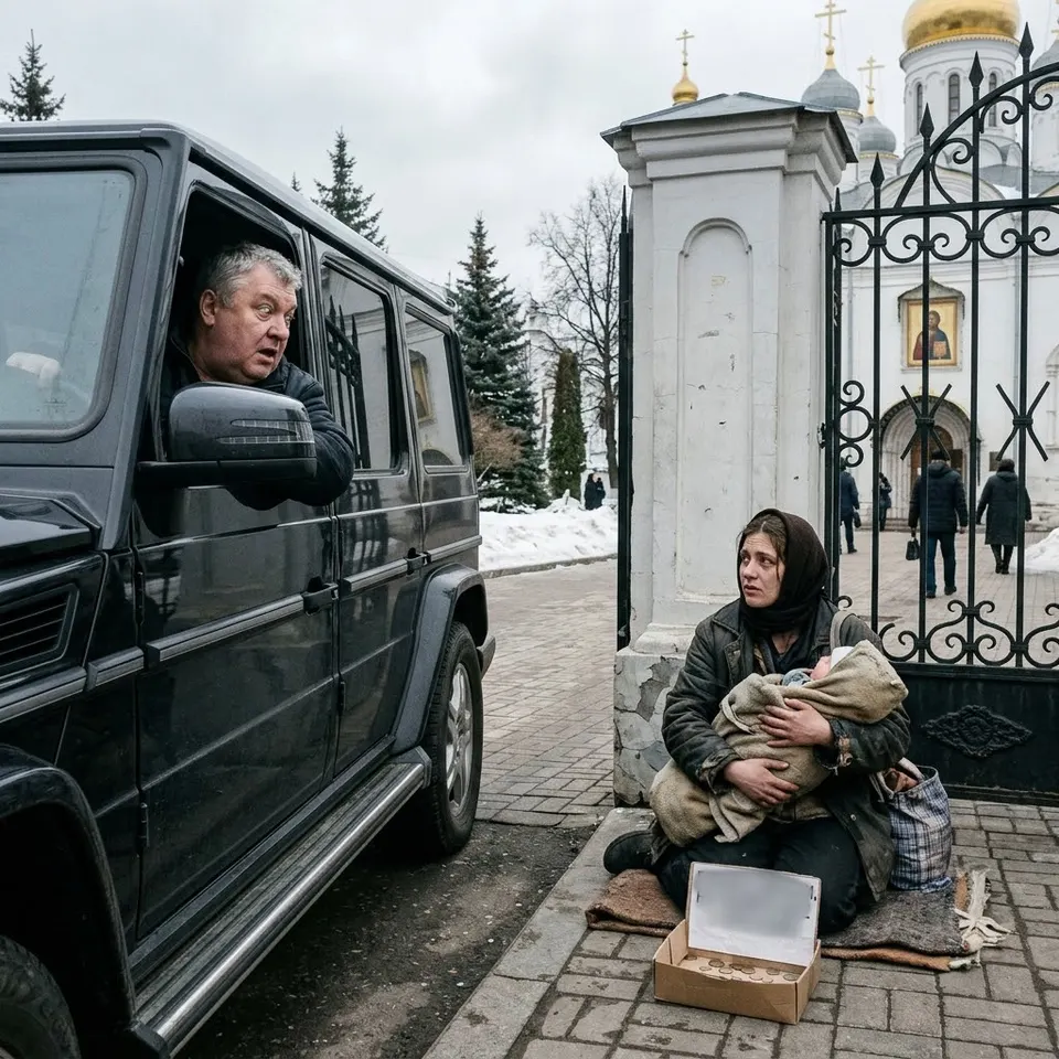 Батько опустив скло дорогого авто, щоб подати милостиню. Деталь, що змусила його вискочити з машини
