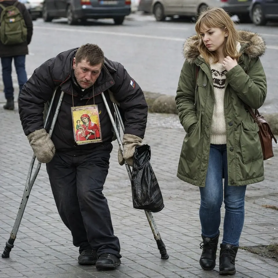 Она просто хотела помочь человеку в беде. Деталь, из-за которой девушка застыла от шока, когда он сбросил маскировку