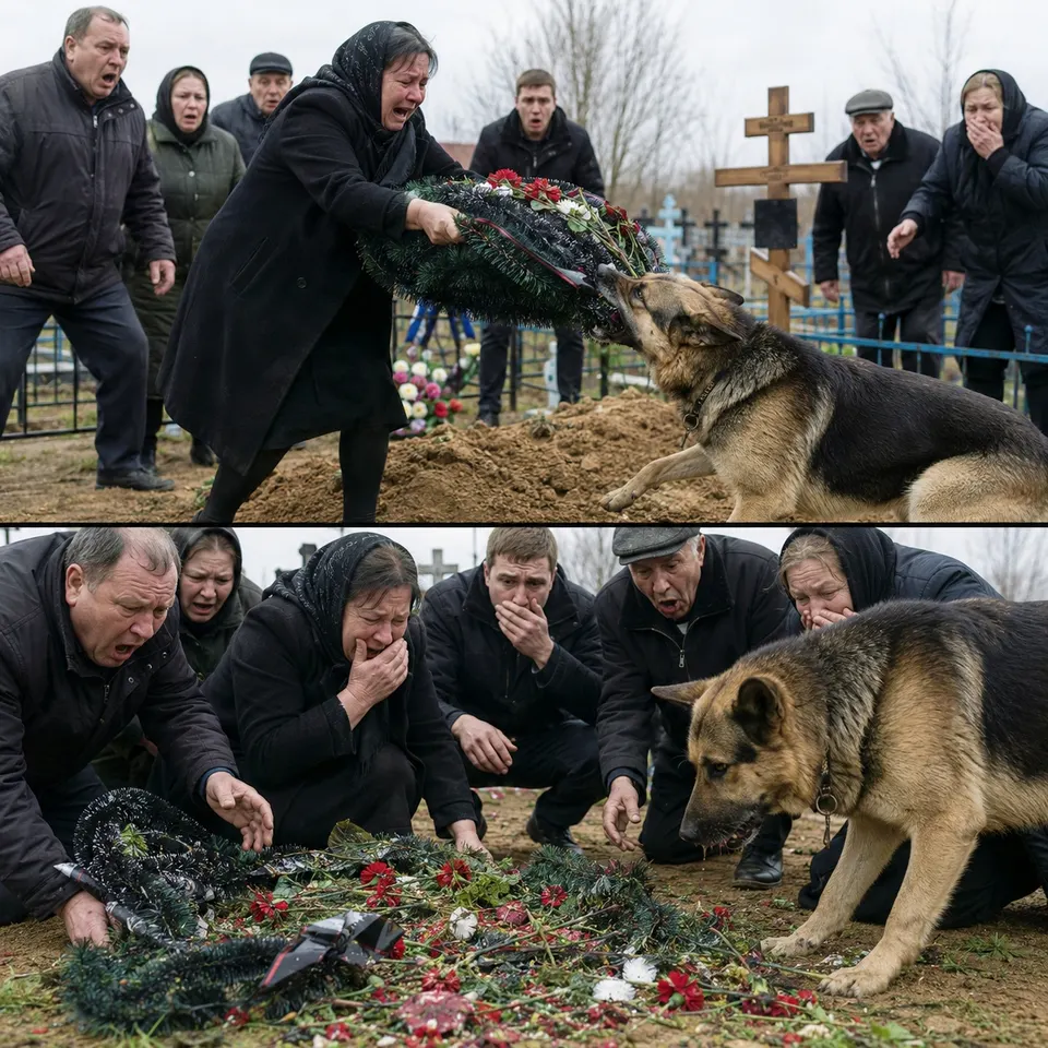 Під час похорону пес несподівано зірвав жалобний вінок, і невдовзі стало ясно, що зробив він це не випадково.