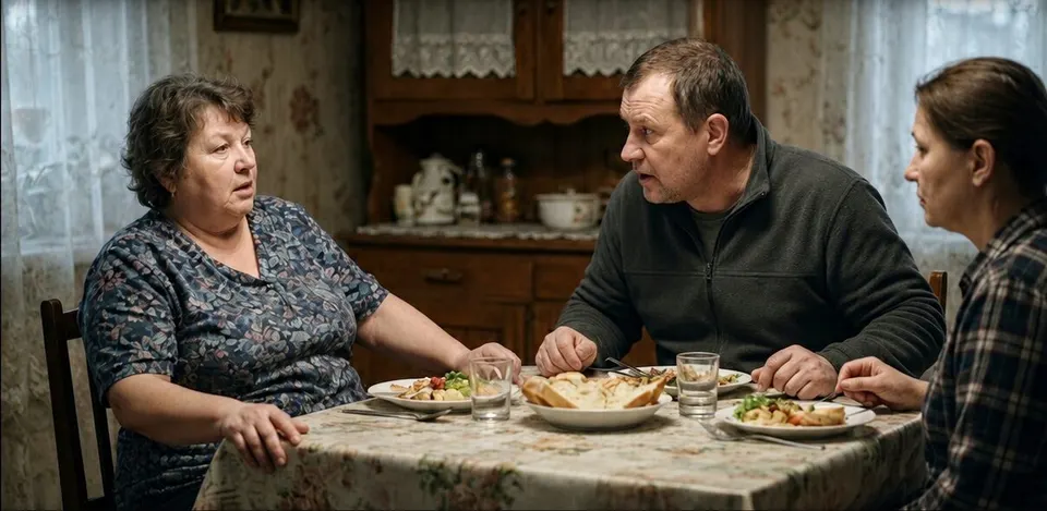 Сімейна вечеря змінилася після того, як свекруха простягнула чоловікові конверт із результатами тесту