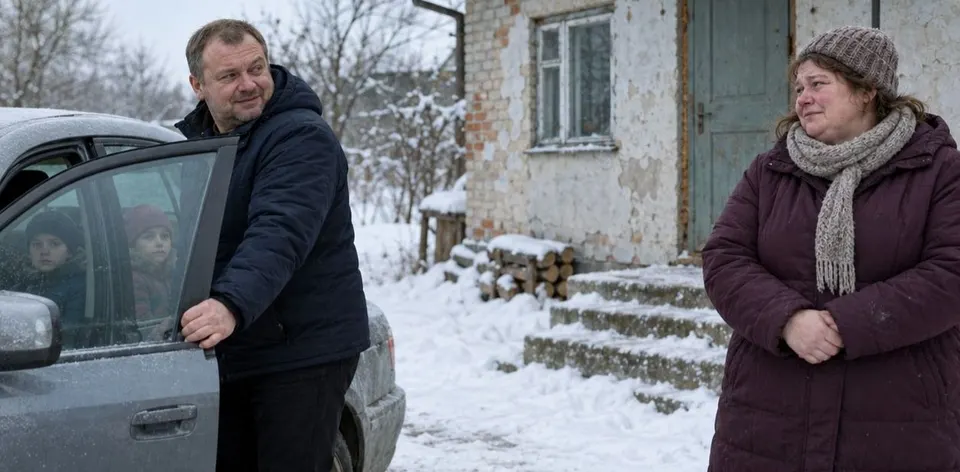 Чоловік залишив Ольгу на засніженій дачі й повіз дітей до іншої жінки на відпочинок, але дружина заздалегідь знала про поїздку