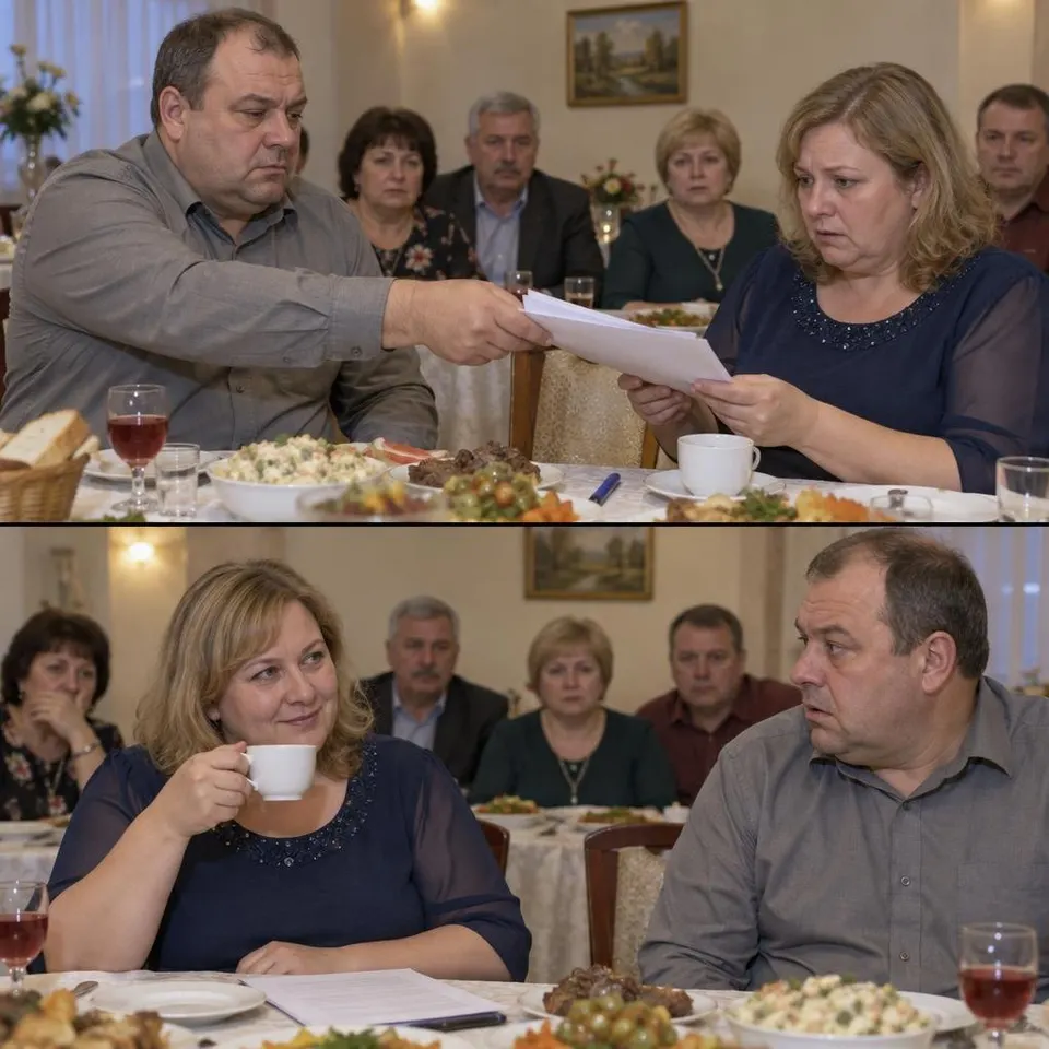 На семейном празднике муж дал Лене сутки на сборы, но, подписав бумаги о разводе, она спросила о его юристе