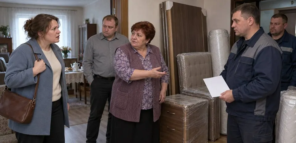 Я отказалась платить за дорогую мебель свекрови, но муж позвал меня мириться за чаем и назначил точное время приезда
