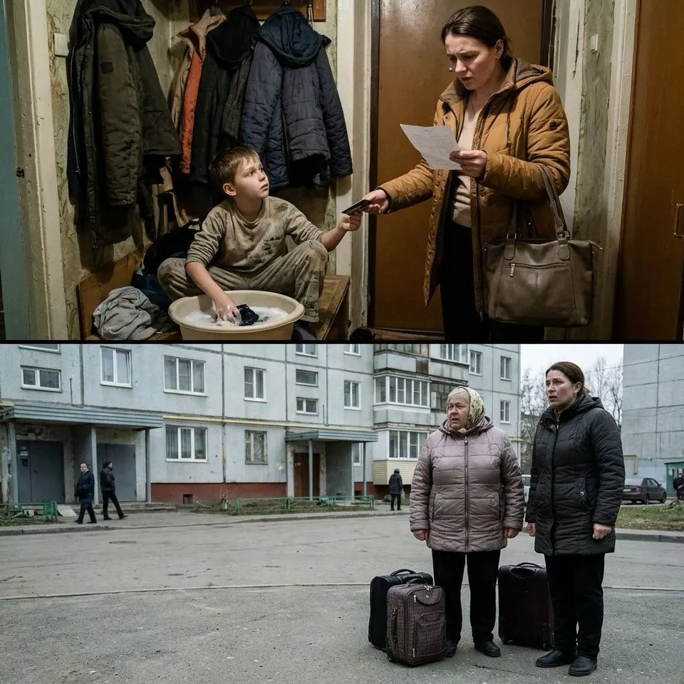 Ирина оставила сына с бабушкой на время командировки, но вернулась раньше и застала мальчика одного