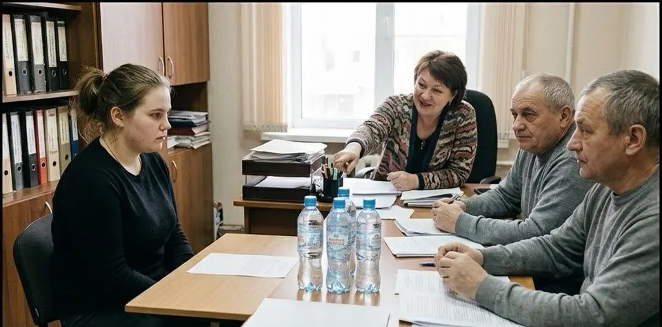Олександру вважають недосвідченою стажеркою, але готують для неї щедру пропозицію та керівну посаду