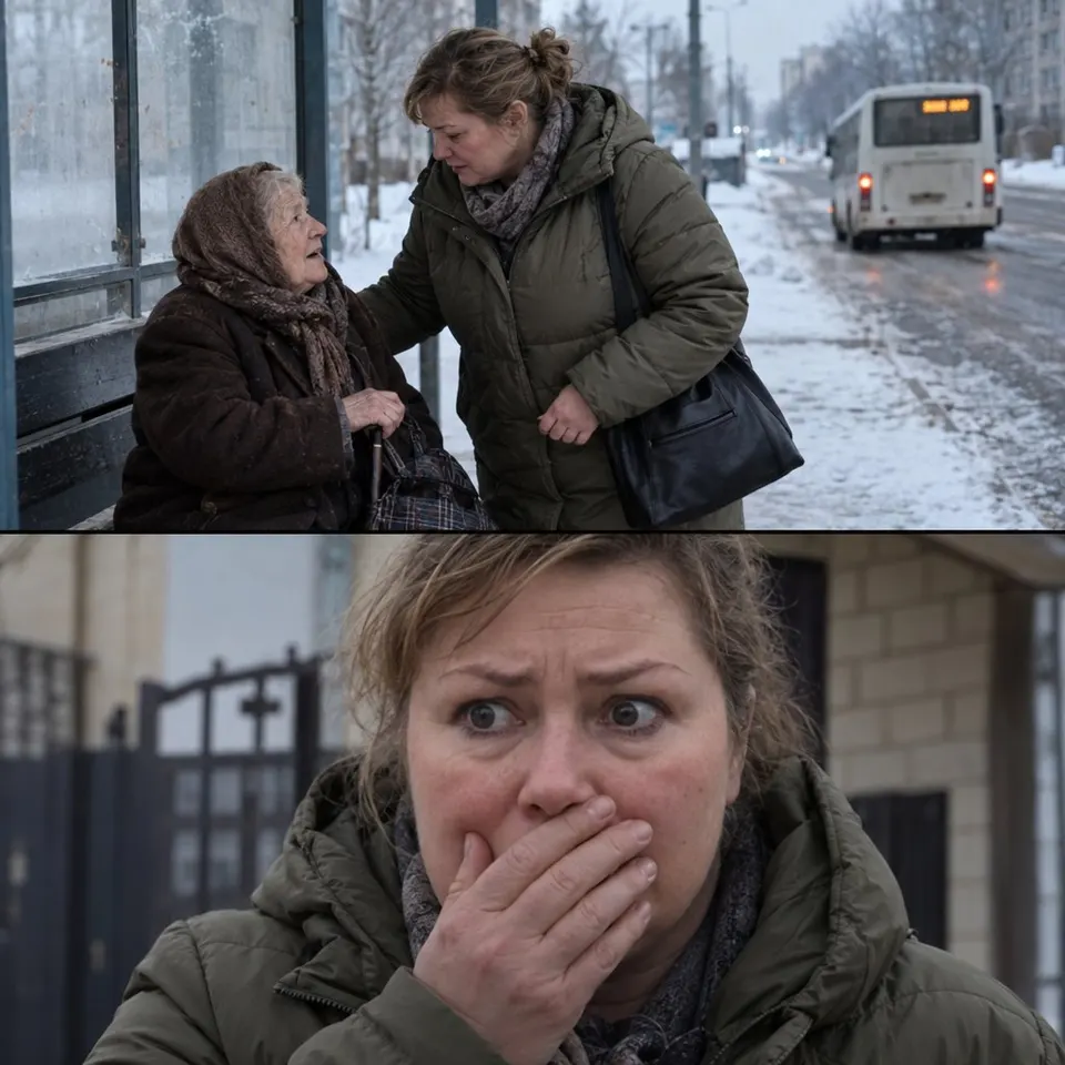 Марина пропустила автобус к свекрови, помогая старушке, но та предупредила её об опасности